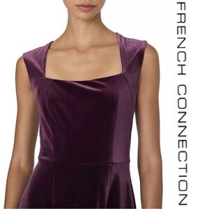 NWT $188 Bardot Velvet Square Neck Cocktail Dress Size [Multiple Sizes]